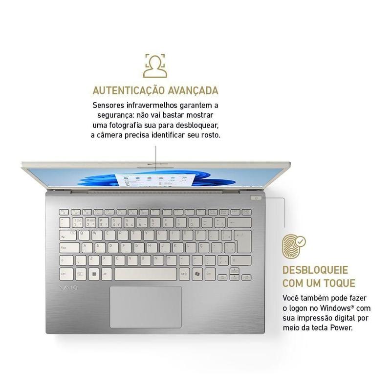 Notebook Vaio F14 Intel Core I3-1315U Windows 11 Home 8GB RAM